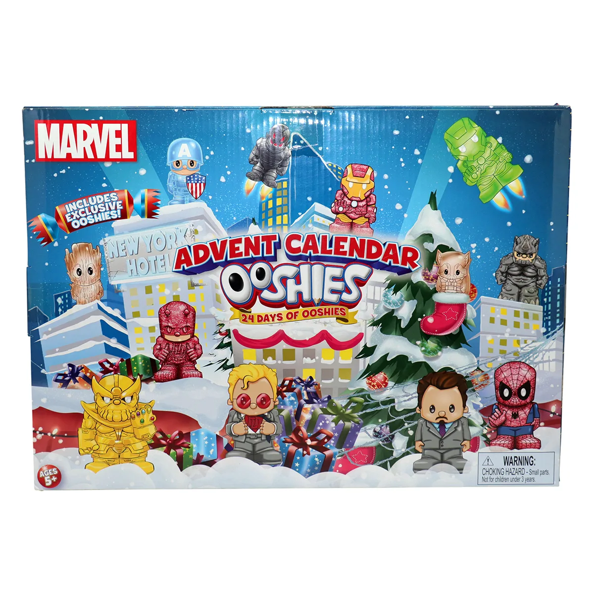 Набір ігрових фігурок OOSHIES Марвел 24 фігурки термопластична гума 4,5 см