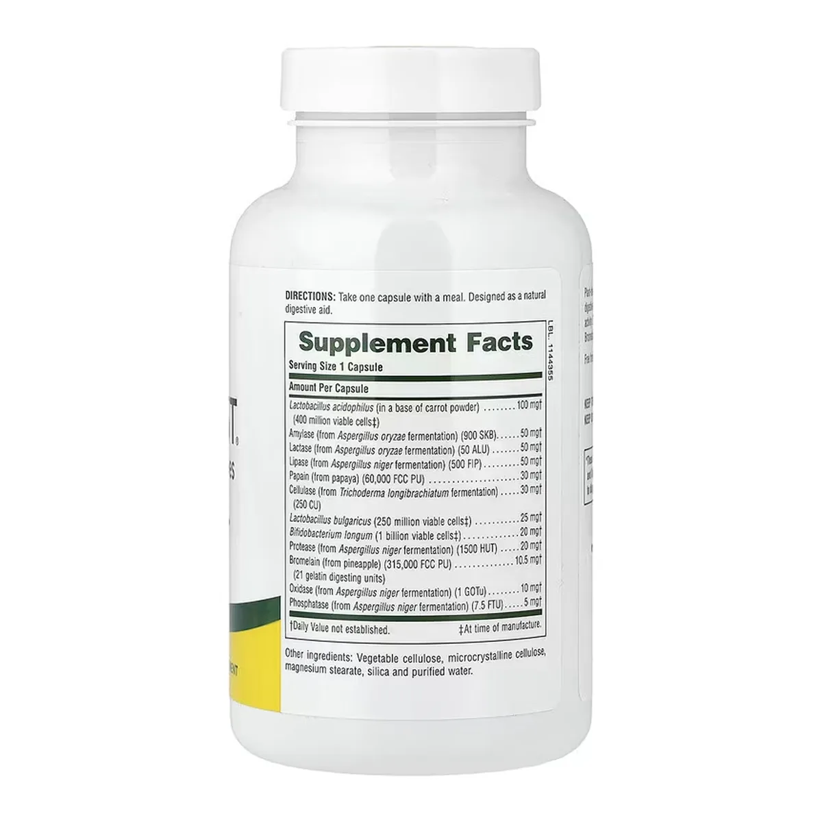 Vibra-Gest Nature's Plus веганські капсули 180 шт підтримка травлення без глютену