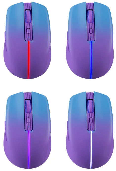 Миша Defender оптична бездротова середня фіолетова Bluetooth 800 1200 1600 dpi