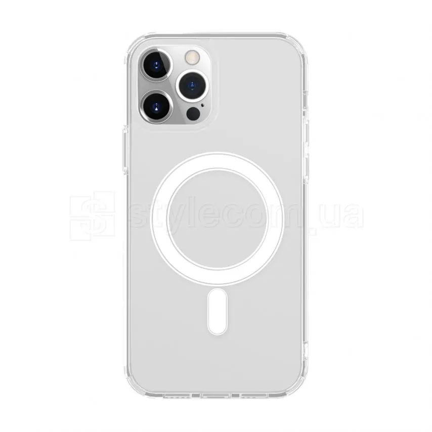 Чохол MagSafe для Apple iPhone 12 12 Pro прозорий силікон 0,5 мм