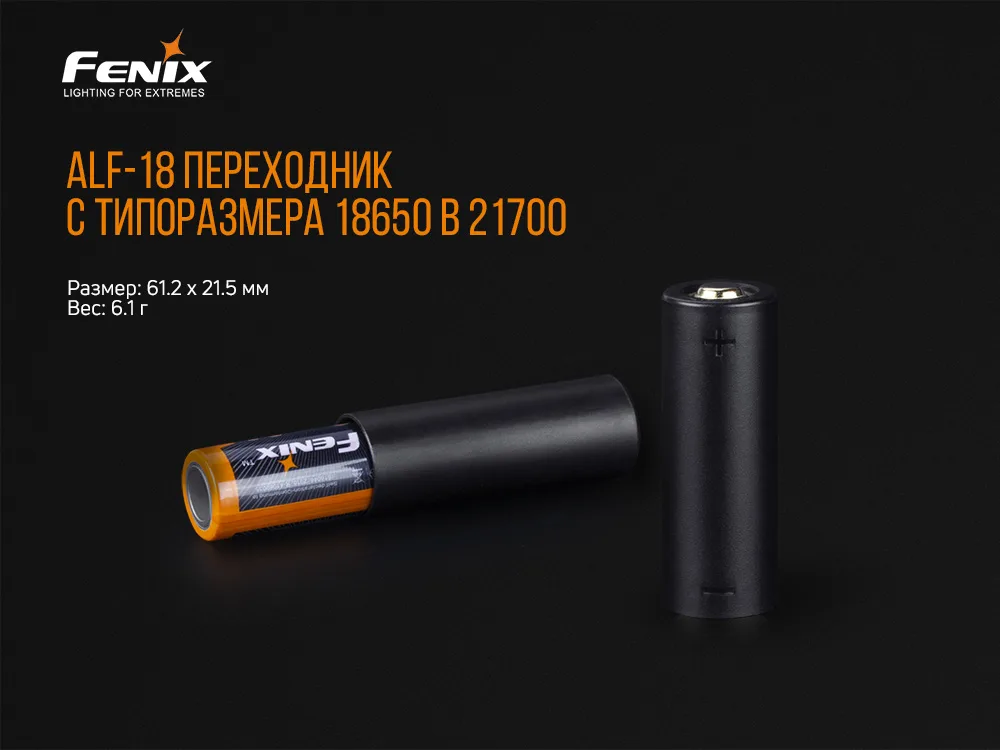 Перехідник Fenix АБС пластик 61,2х21,5 мм чорний