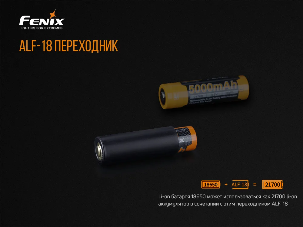 Перехідник Fenix АБС пластик 61,2х21,5 мм чорний