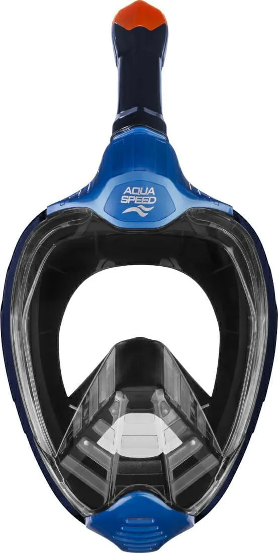 Повнолицьова маска AQUA SPEED силікон S/M синій червоний