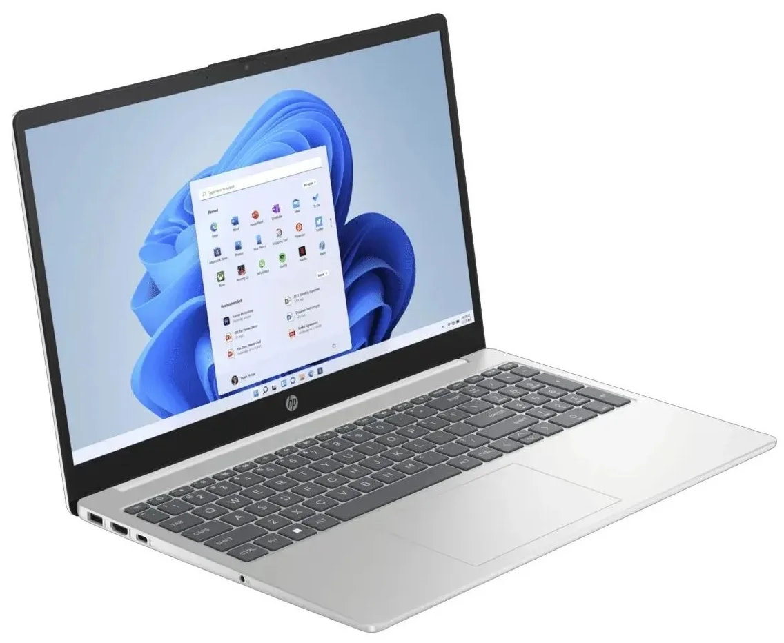 Ноутбук HP 15-fd0195ua 15.6" FHD IPS AG, Intel 3-100U, 16GB, F512GB, UMA, DOS, белый.