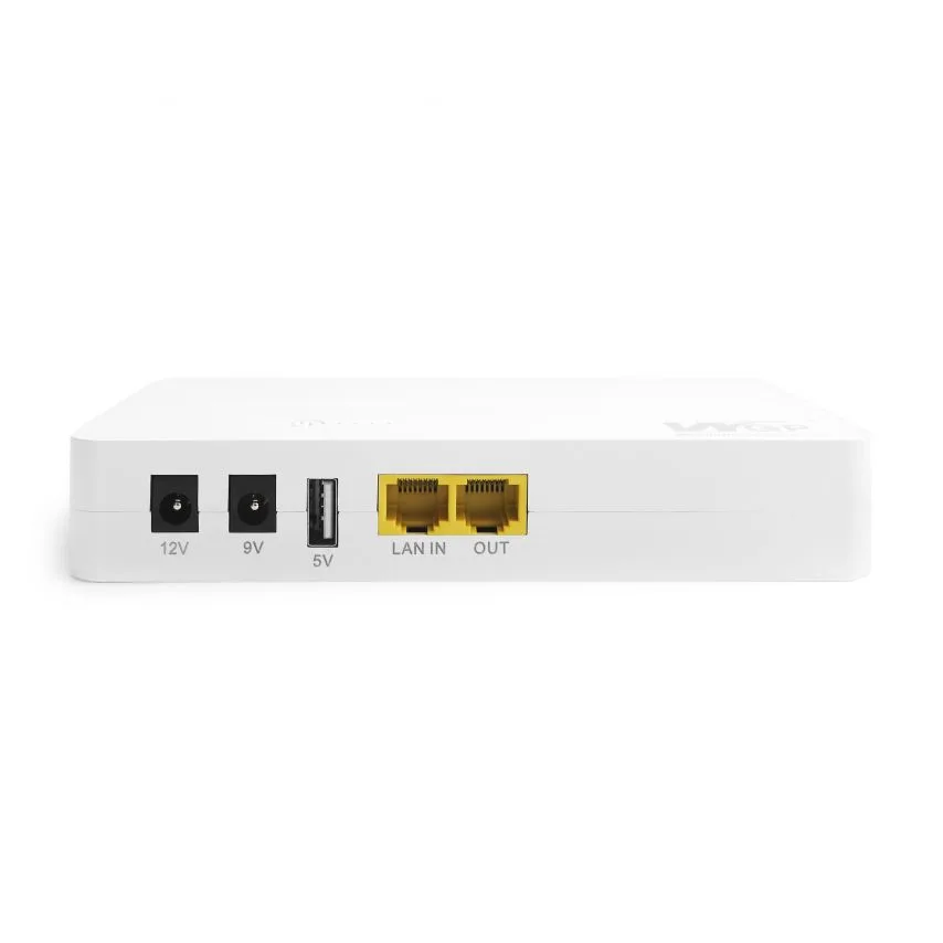 Mini UPS джерело безперебійного живлення 8000mAh пластик 105х105х27,5 мм білий