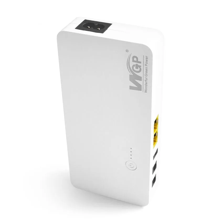 Mini UPS джерело безперебійного живлення 8000mAh пластик 105х105х27,5 мм білий