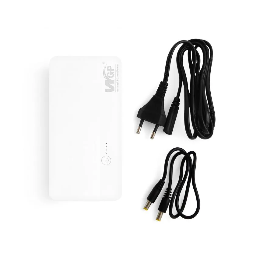 Mini UPS джерело безперебійного живлення 8000mAh пластик 105х105х27,5 мм білий