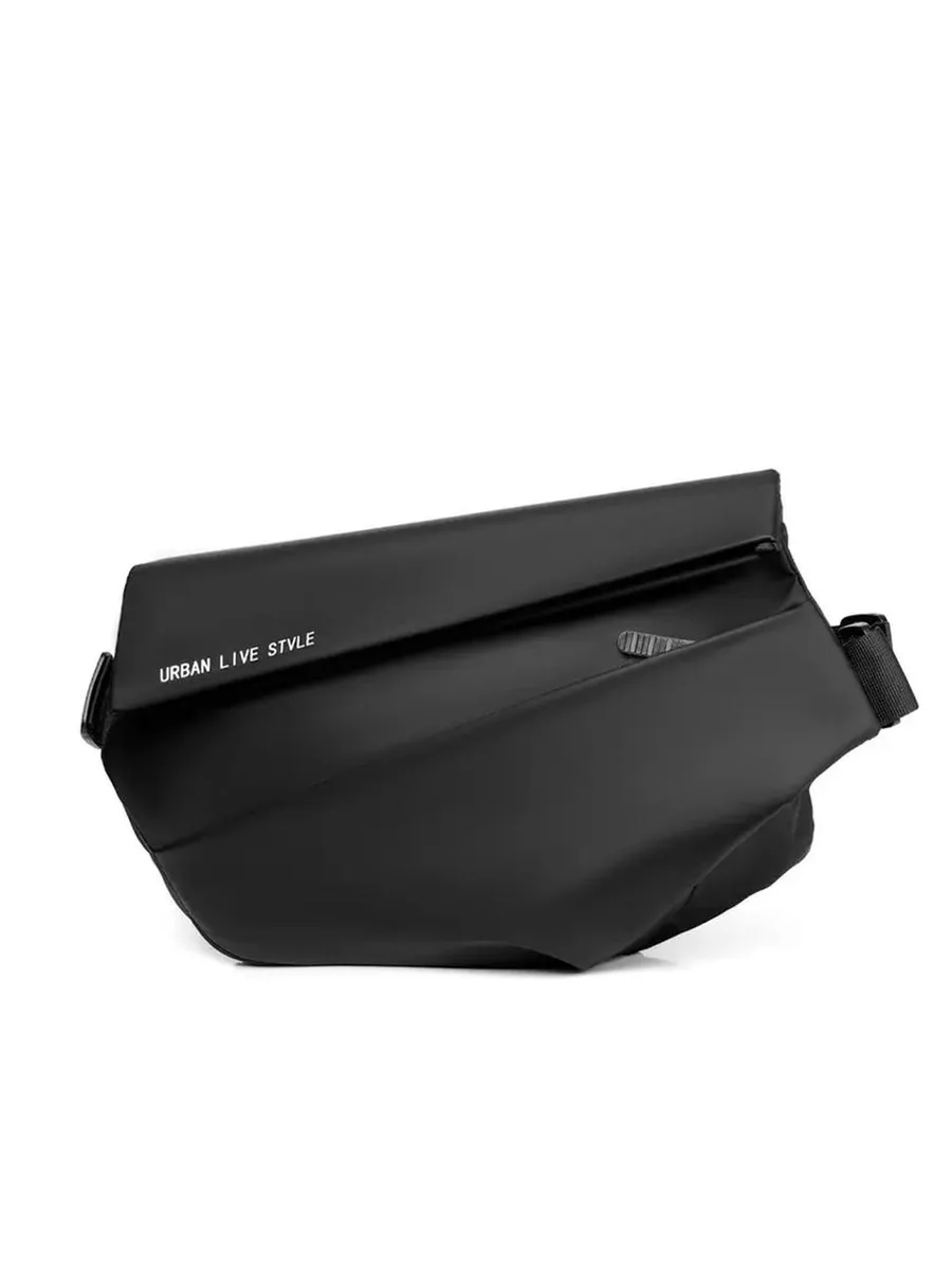 Сумка-слінг Weatro водонепроникна 29x13x19 см чорна