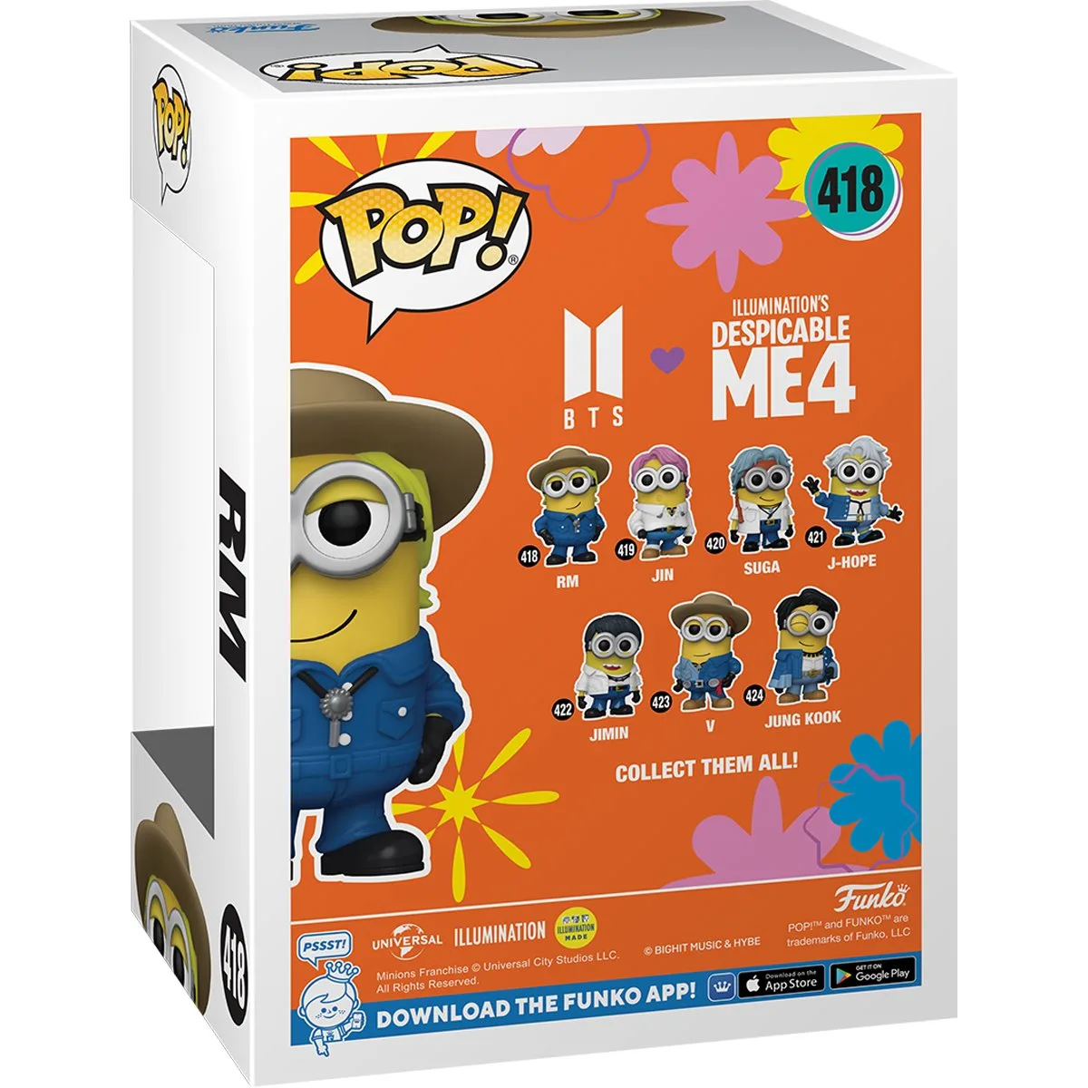 Фігурка Funko POP Rocks: Minions X BTS - RM