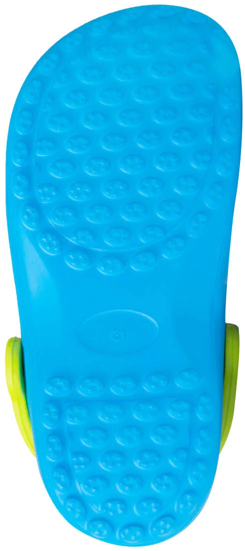 Крокси AQUA SPEED EVA 25 блакитні жовті для дітей