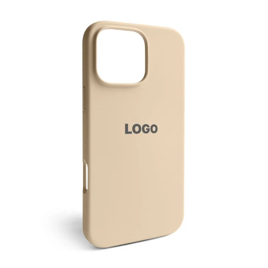 Чохол Silicone Case для Apple iPhone 16 Pro Max силіконовий бежевий