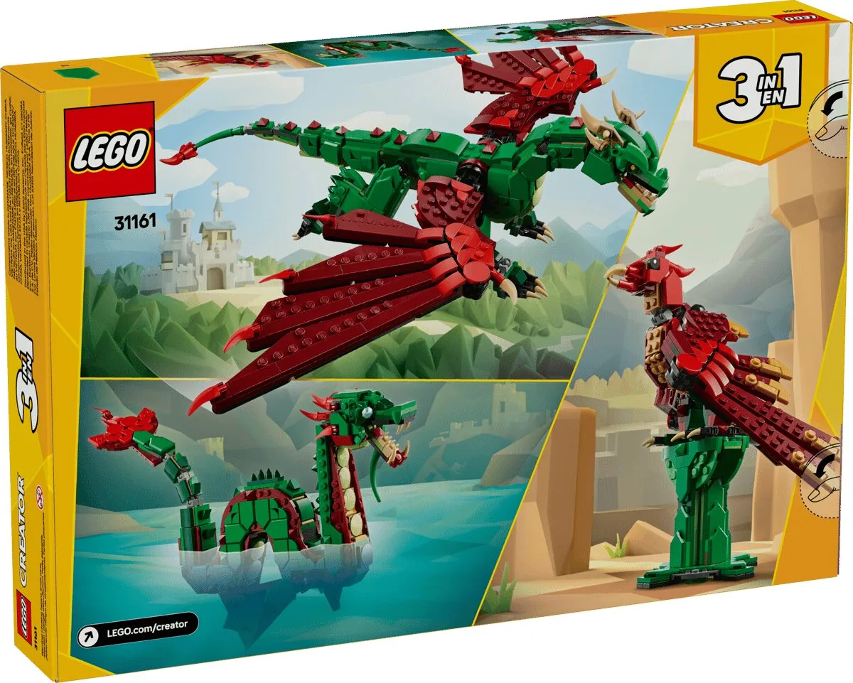 Конструктор LEGO Creator 31161 9+ Середньовічний дракон різнокольоровий