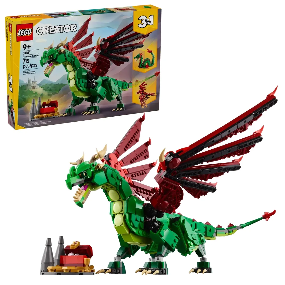 Конструктор LEGO Creator 31161 9+ Середньовічний дракон різнокольоровий