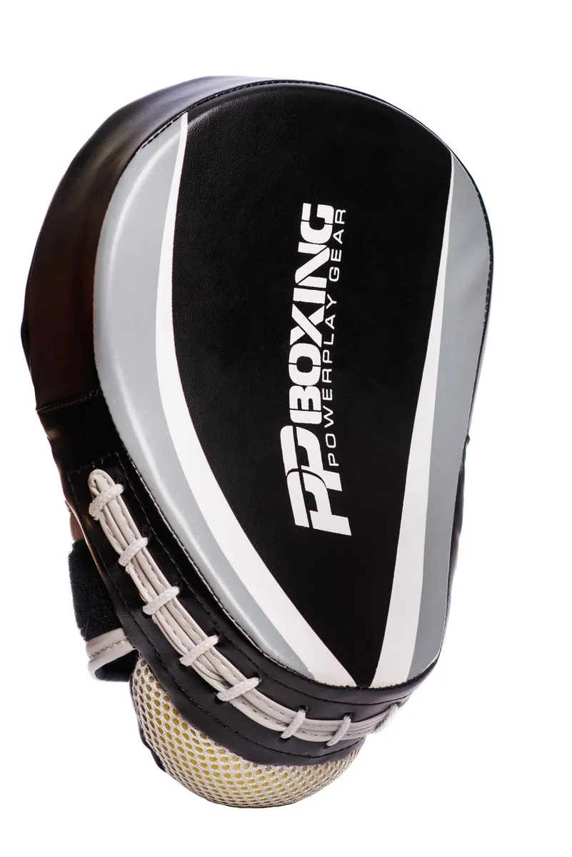 Лапи боксерські Active Point PU 23х19х6 см Чорно-Сірі
