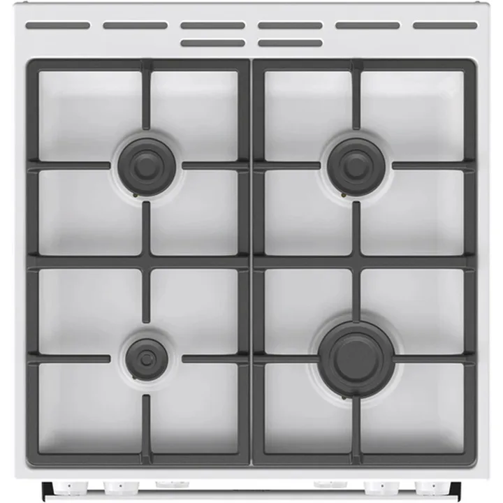 Комбінована плита Gorenje газова 4 конфорки електрична духова шафа 60х85х60 см біла