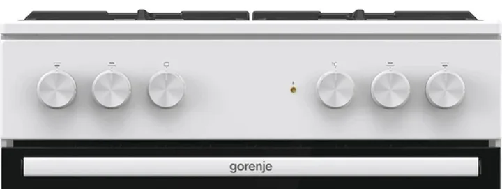 Комбінована плита Gorenje газова 4 конфорки електрична духова шафа 60х85х60 см біла