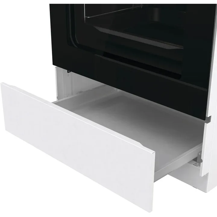 Комбінована плита Gorenje газова 4 конфорки електрична духова шафа 60х85х60 см біла