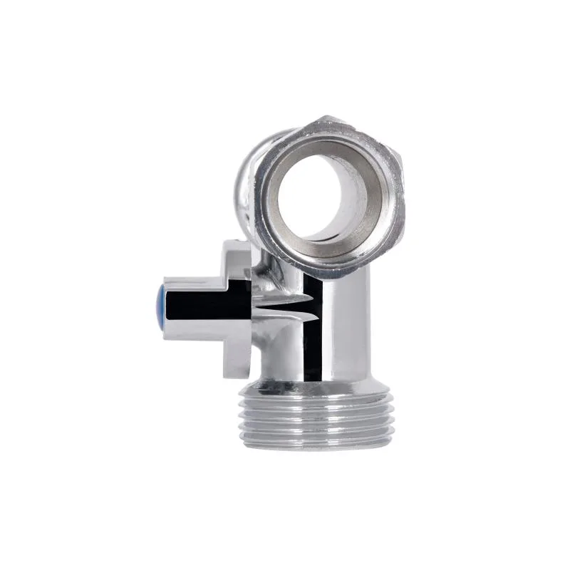 Кран приладовий кульовий 1/2"x3/4"x1/2" латунь хромований