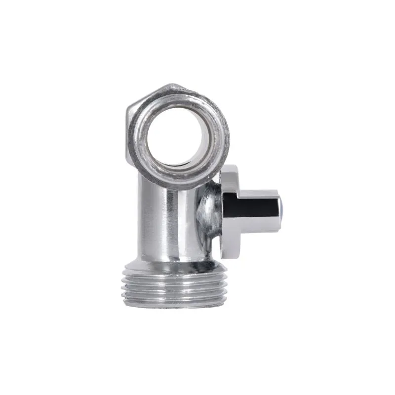 Кран приладовий кульовий 1/2"x3/4"x1/2" латунь хромований
