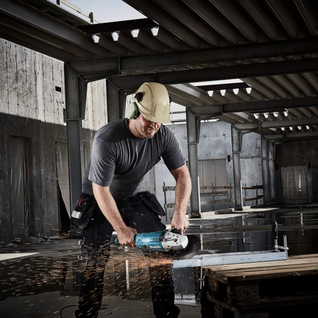 Шліфмашина кутова Makita 230мм 2200Вт для професійного використання болгарка з плавним пуском
