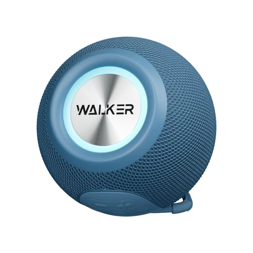 Портативна колонка WALKER ABS 111х111х87 мм Синя