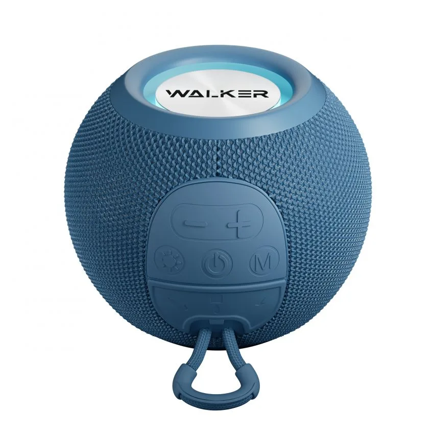 Портативная колонка WALKER 111х111х87 мм Синяя