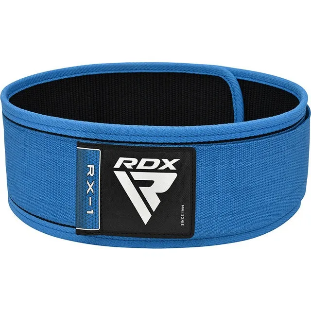 Пояс для важкої атлетики RDX Нейлон S Синій