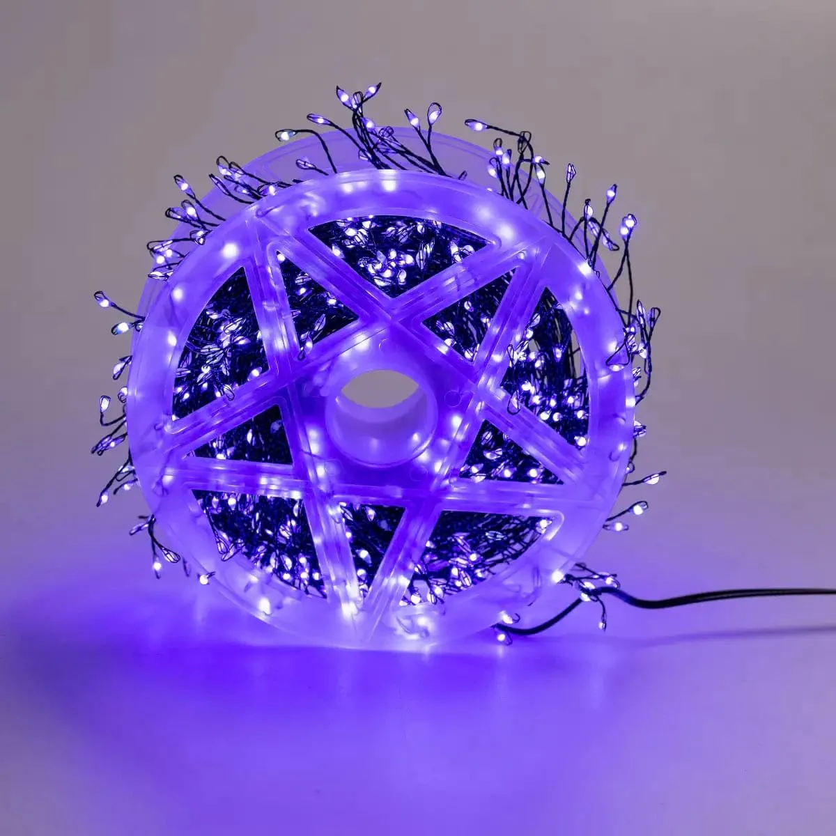 Гірлянда нитка хвойна лапа 30 м 640 led синя