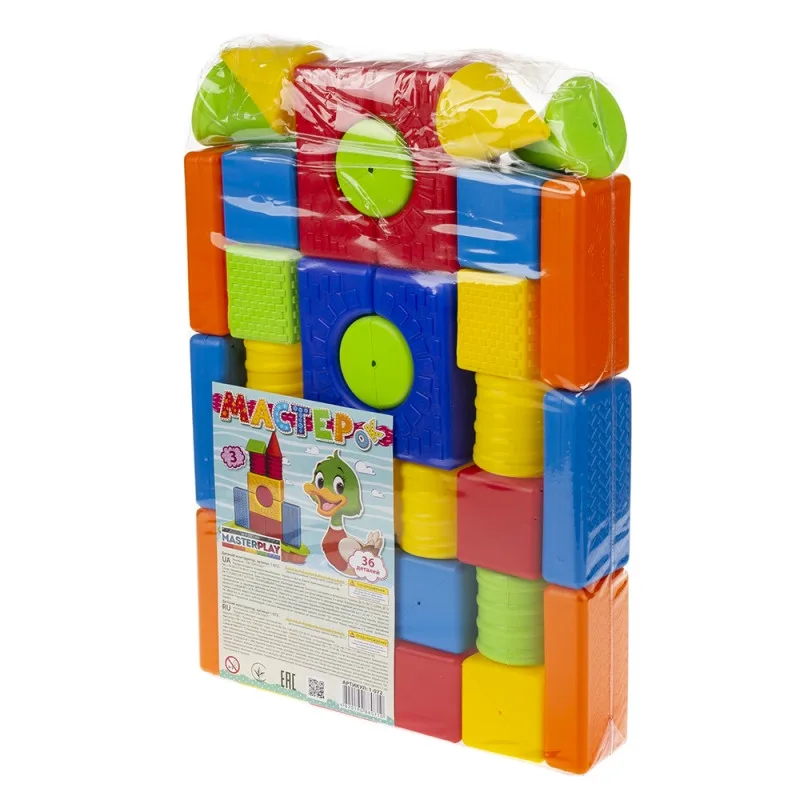 Конструктор Colorplast 36 деталей пластик багато кольоровий