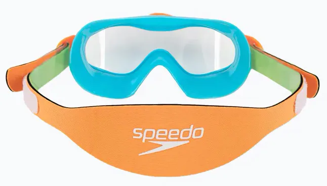Окуляри-маска SPEEDO CA TPR OSFM бірюзовий помаранчевий салатовий для плавання дітей