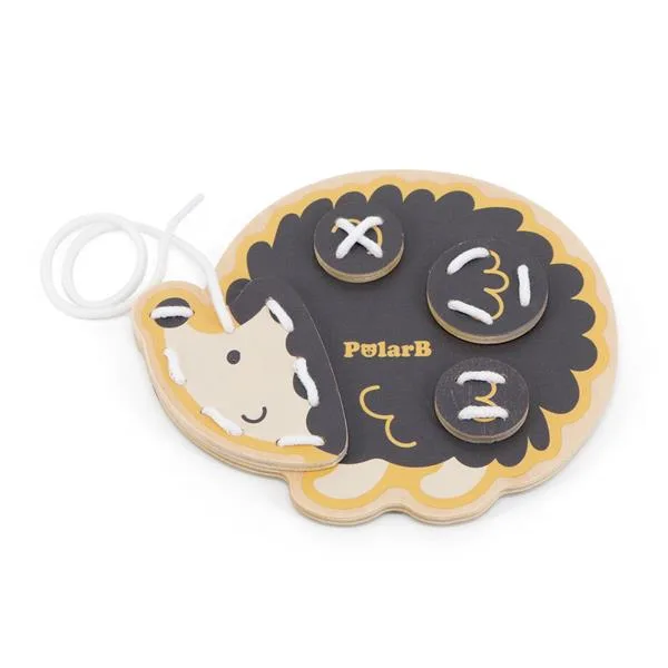 Деревянная шнуровка PolarB 19,5х17,7х4,5 см разноцветная