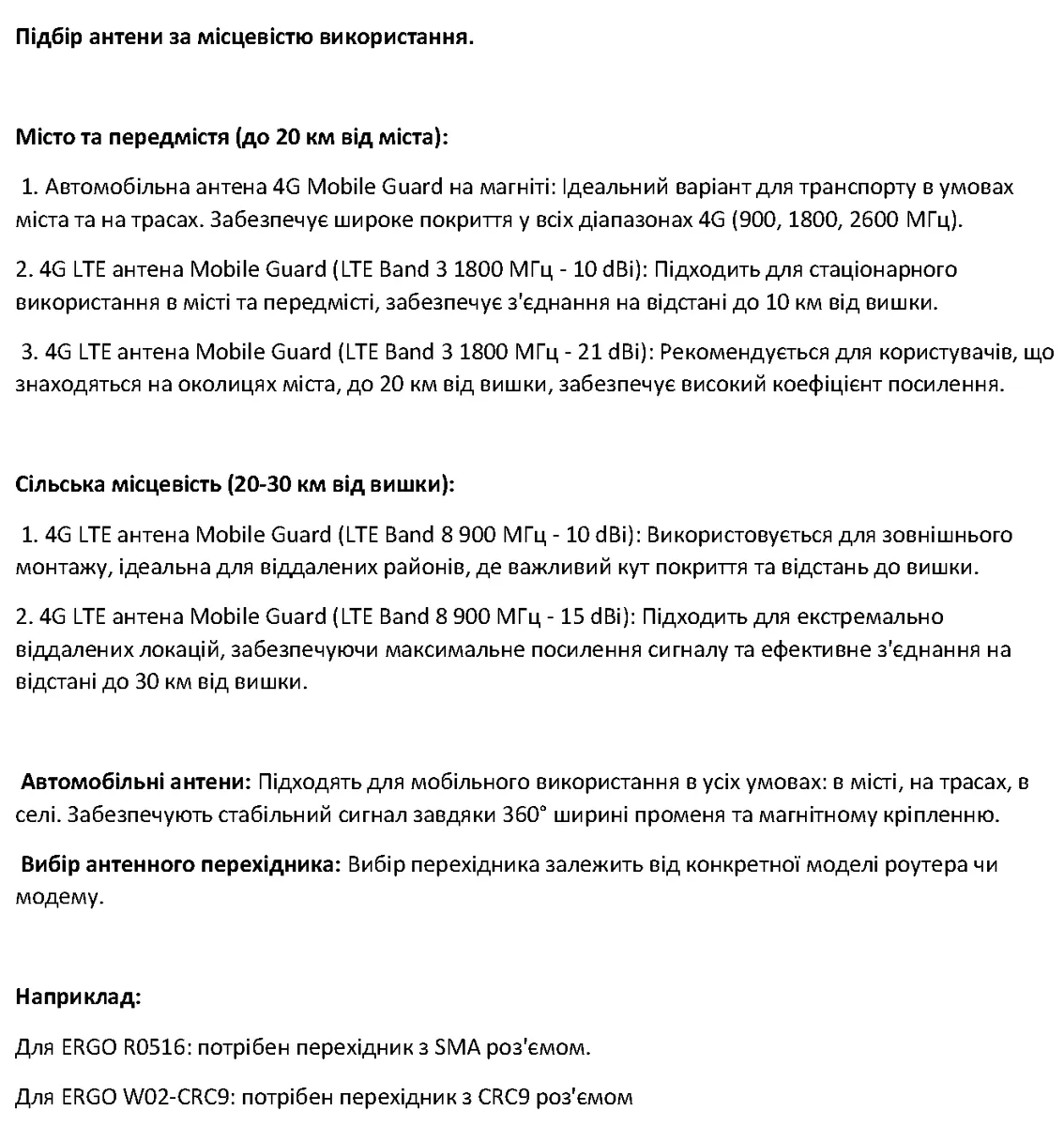 Спрямована антена Mobile Guard 4G LTE 1800 МГц 10 dBi 50 см алюміній
