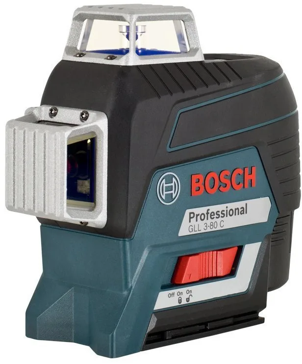 Лазерний нівелір Bosch Professional 12В червоний промін до 24м/120м для будівництва та ремонту рівень лазерний