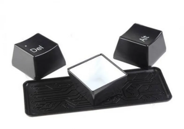 Оригінальні чашки Ctrl Alt Del пластик 0,350 л чорні 3 шт