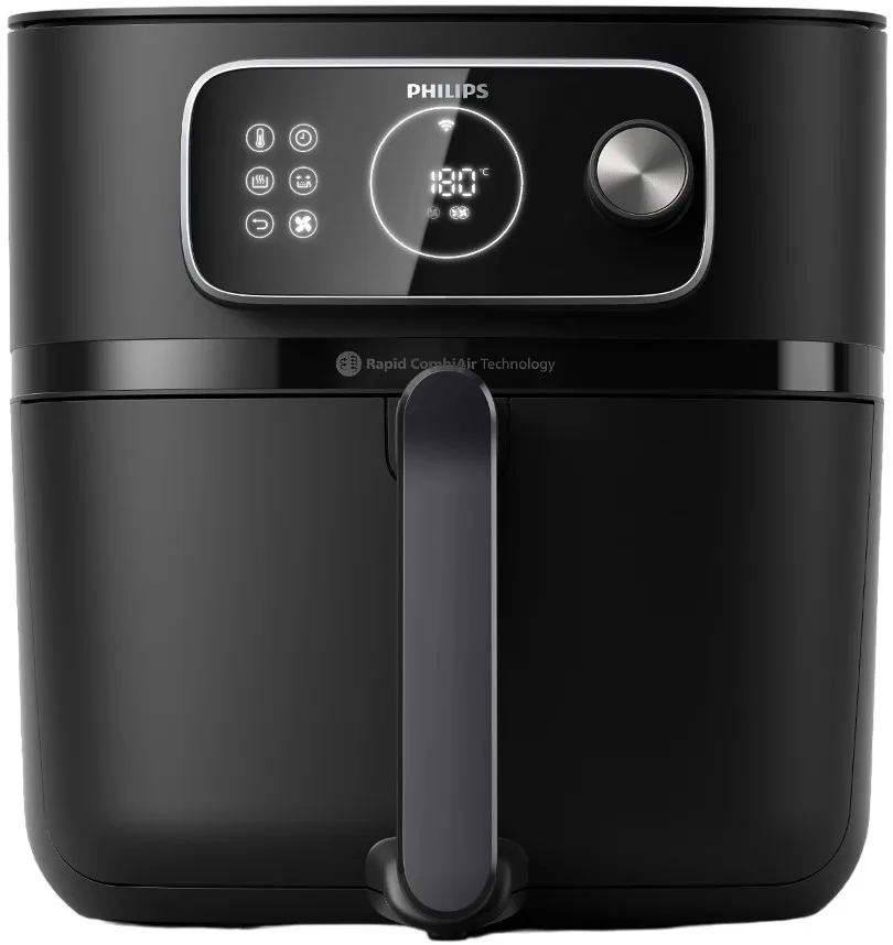 Мультифункційна піч Philips Ovi Combi Smart, 2200Вт, об'єм 8.3л, механічне управління, 22 автоматичні програми, пластик, чорний.
