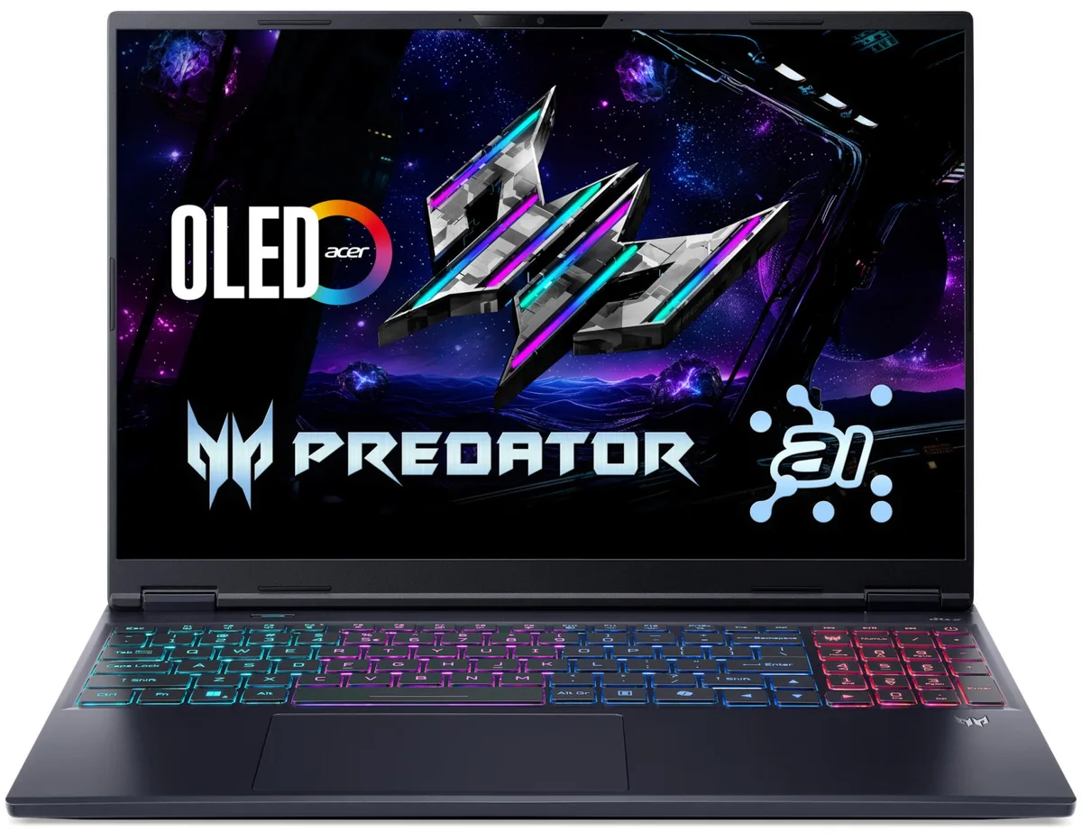 Ноутбук Acer ігровий OLED 16" чорний Intel Core U7 32GB SSD 1TB NVIDIA RTX 5060