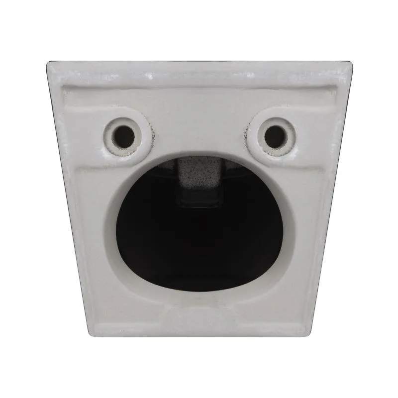Подвесное биде Qtap Robin QT1355046FMB матовое черное керамическое 375х495х325 мм