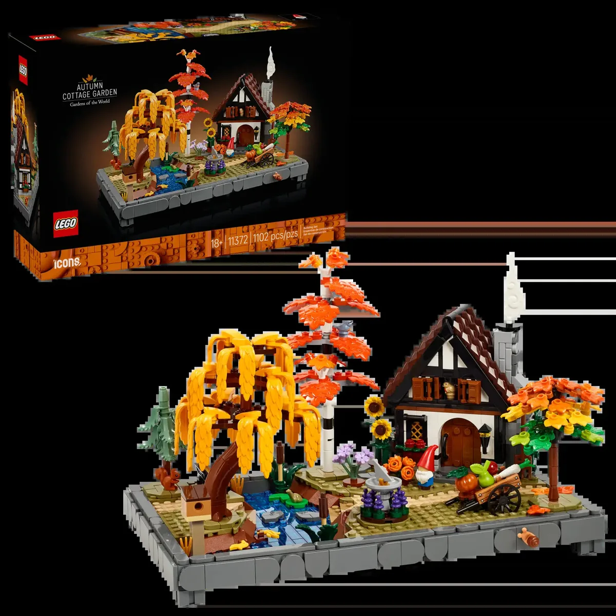 Конструктор LEGO Icons для дорослих 18+ Осінній сад різнокольоровий