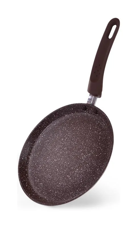 Сковорода млинна Fissman Smoky Stone 20 см антипригарна для яєчні та омлетів
