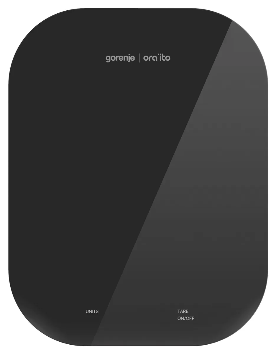 Ваги кухонні Gorenje Скло 17х21,8 см Чорні 10 кг