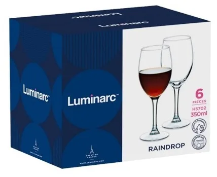 Набір келихів Luminarc загартоване скло 450 мл 6 шт для вина