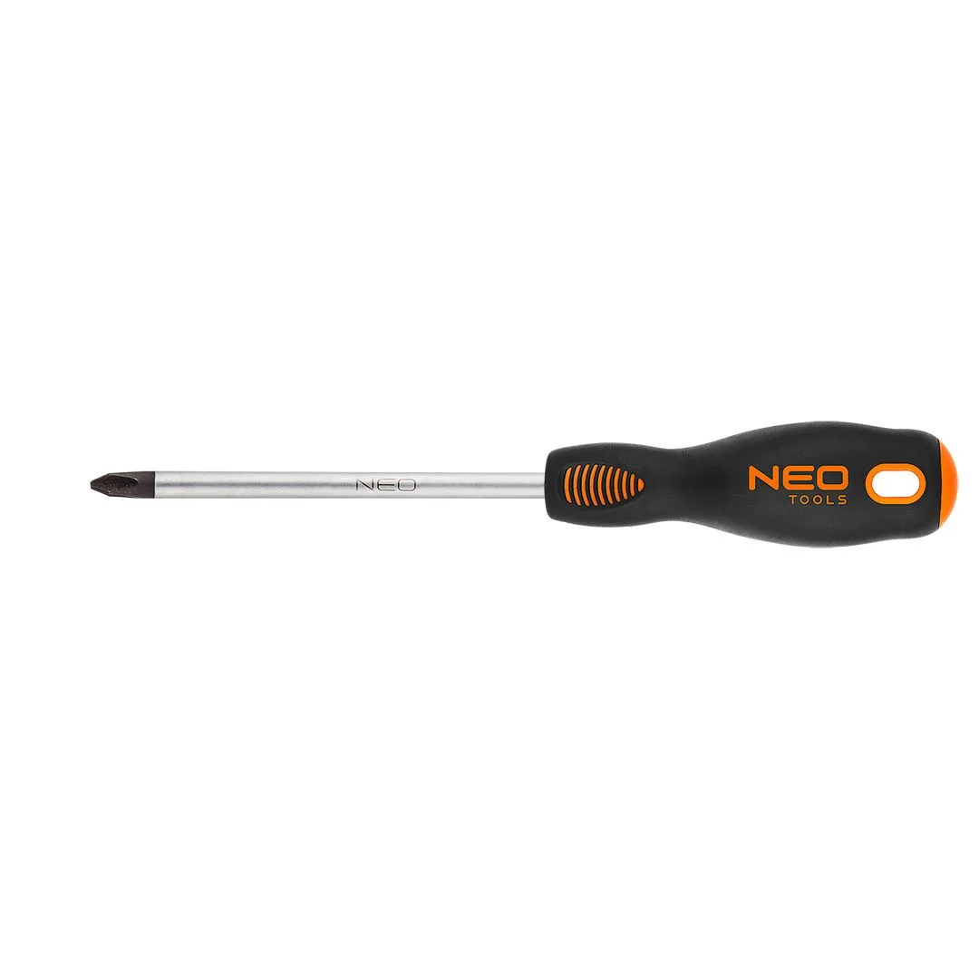 Викрутка хрестова Neo Tools PH2 200мм з магнітним наконечником для ремонту та монтажу інструмент