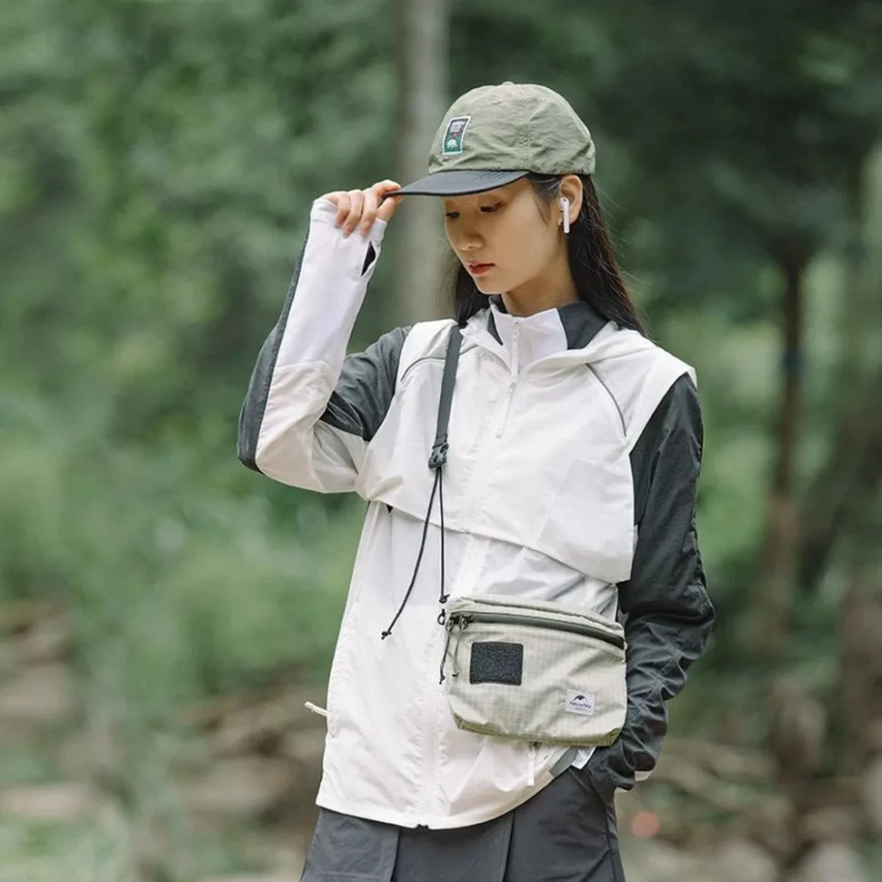 Сумка через плече Naturehike Дайнема 21х15,5 см 3л графіт у клітинку