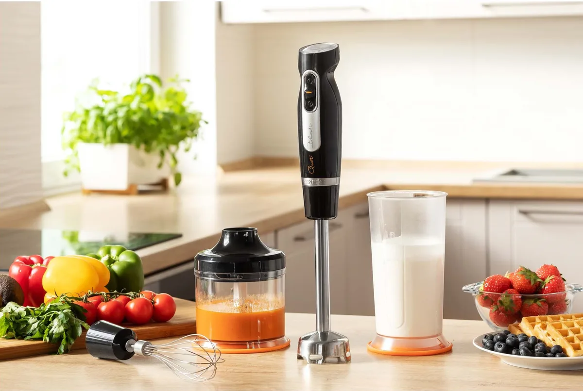 Занурювальний блендер Sencor 800 Вт чорний нержавіюча сталь 0,5 л