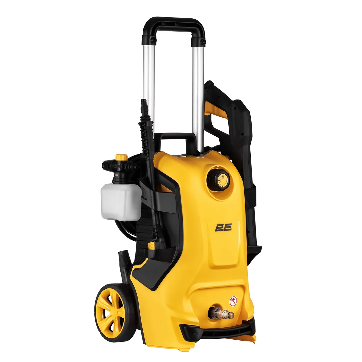 Високотискова мийка 2E AquaClean 175, 2400 Вт, 175 бар, 500 л/год, шланг 10 м, вага 10.35 кг.