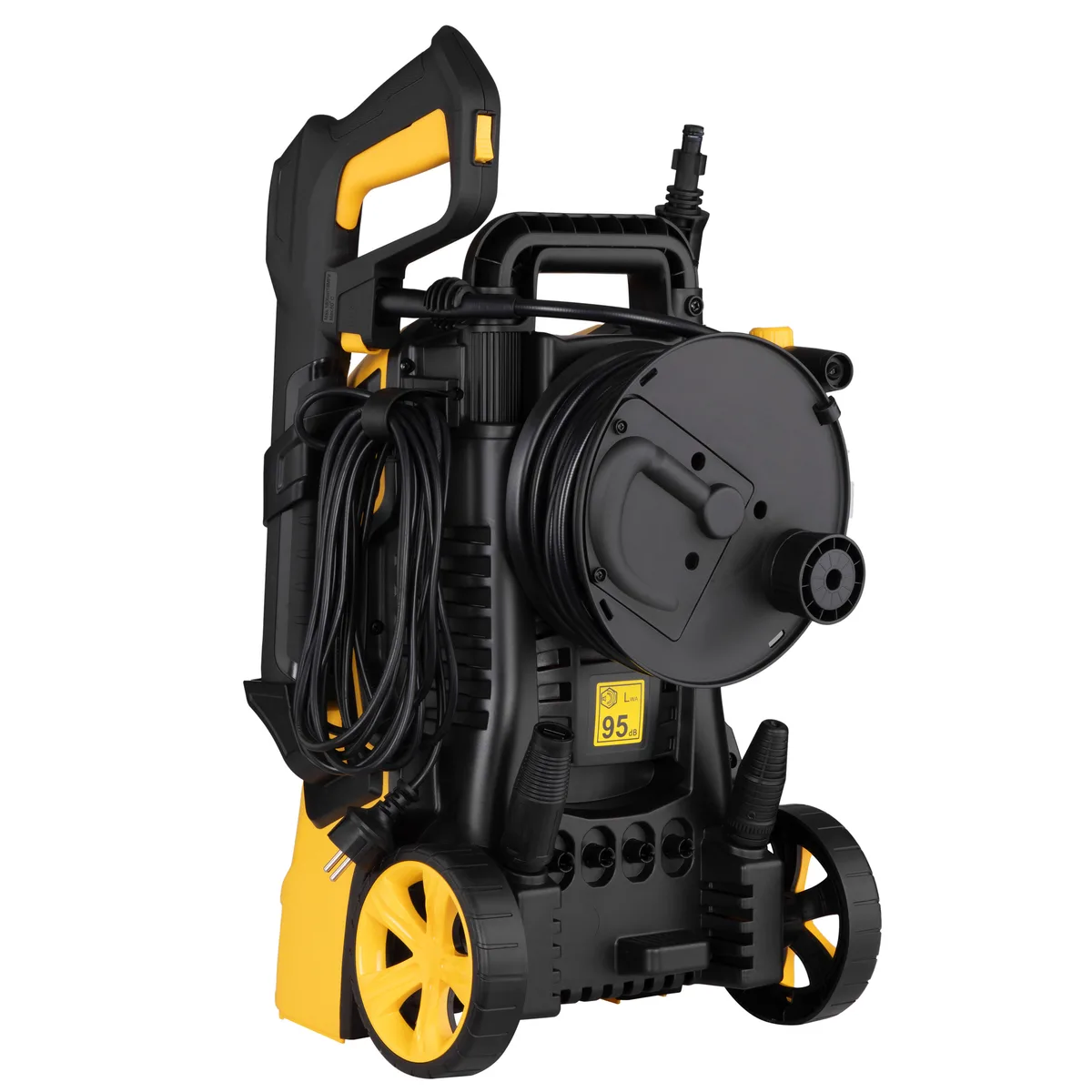 Високотискова мийка 2E AquaClean 175, 2400 Вт, 175 бар, 500 л/год, шланг 10 м, вага 10.35 кг.