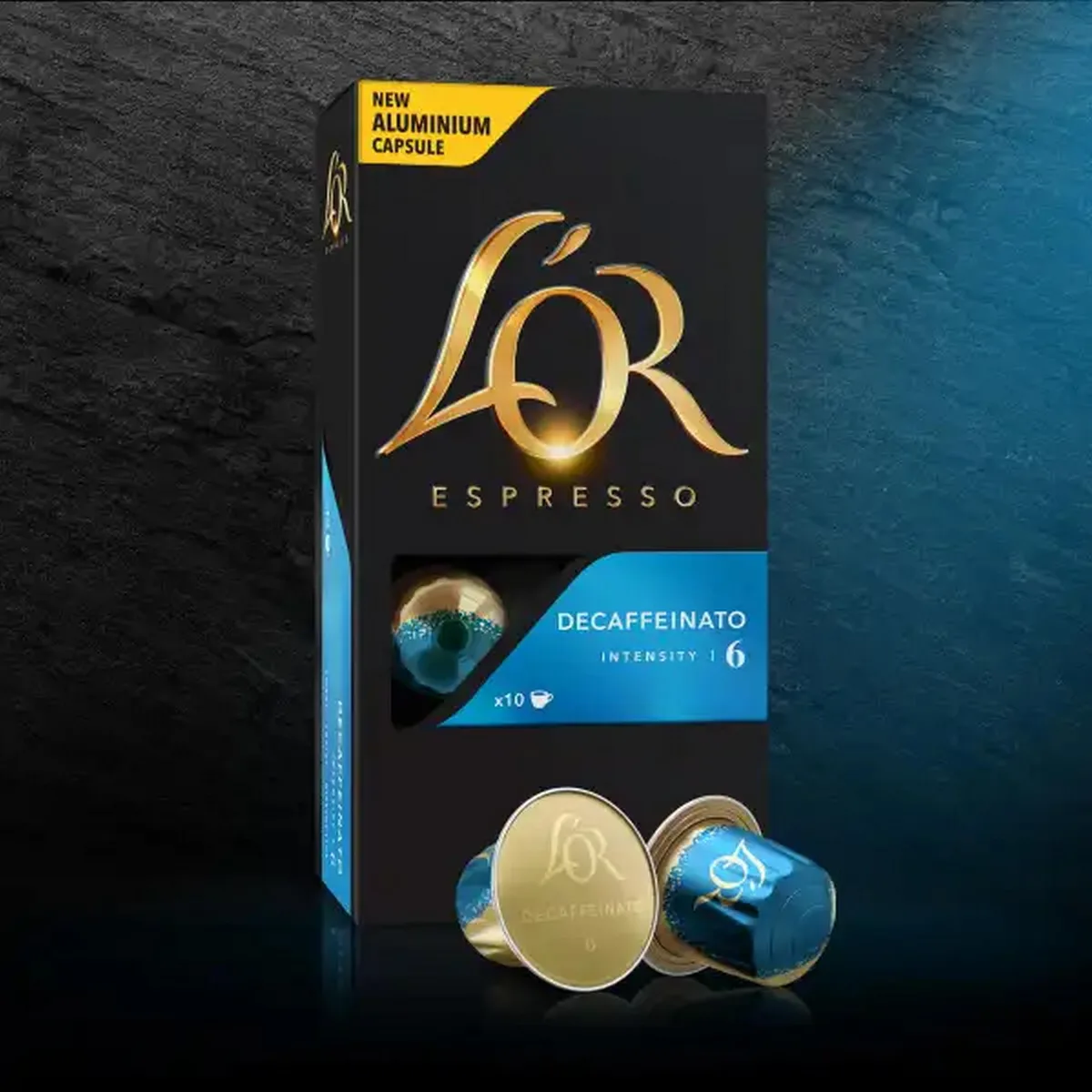 Кофе L`OR капсулы, Эспрессо без кофеина, Арабика, 10 шт, для Nespresso