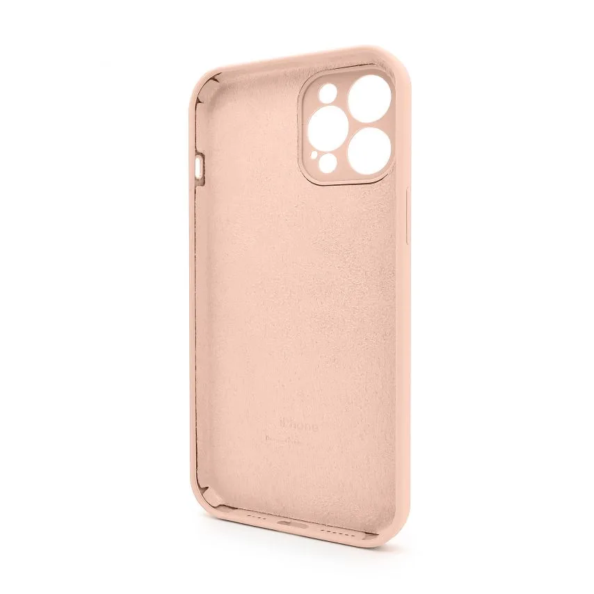 Чохол силіконовий для смартфона Apple 12 Pro Max 61 закрита камера рожевий