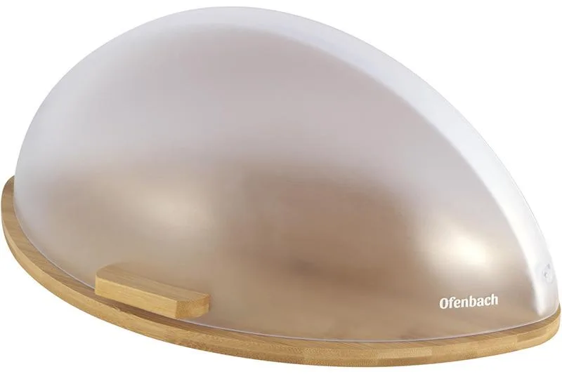 Хлібниця Ofenbach Bread Snail вологозахисний бамбук 44,5х29х20 см біла