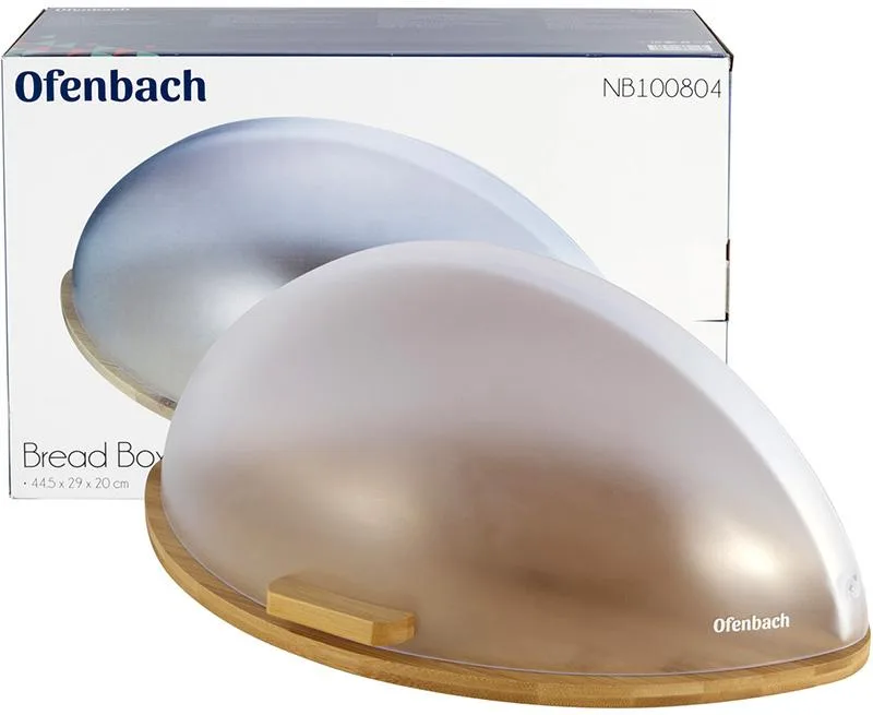 Хлебница Ofenbach Bread Snail влагостойкий бамбук 44,5х29х20 см белая